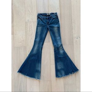 Free people- size 25 flared jeans